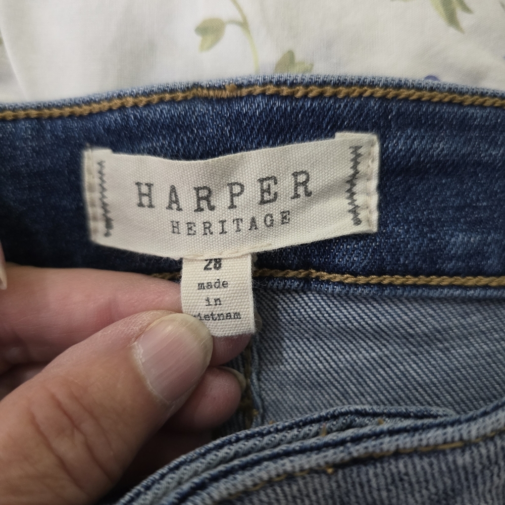 Harper Heritage‎ Mid-rise Straight Distressed Women's Jeans 28 - Picture 10 of 10